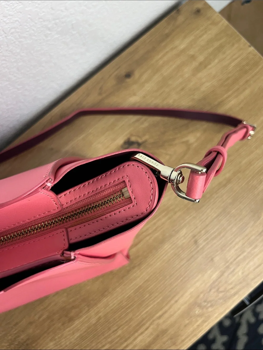 Kate Spade Magnolia Street Mina Scalloped Crossbody Tote - Raspberry Pink NWOT